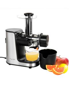 MegaChef Masticating Slow Juicer Extractor with Reverse Function, Cold Press Juicer Machine with Quiet Motor