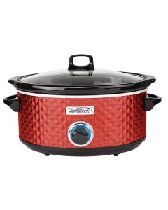 Brentwood Select 7 Quart Slow Cooker in Red
